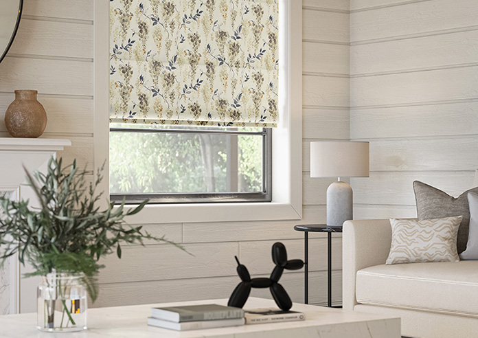 Wisteria Silk, Grey - Motorised Roman Blind - Image 5